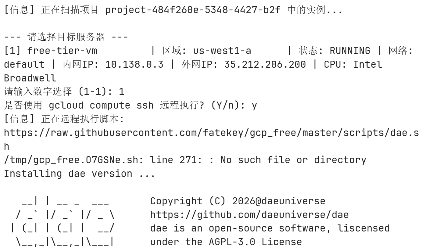 坑二实录：Installing dae version 后版本号为空